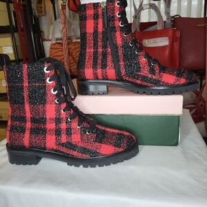 Kate Spade Jemma Boots In Lingonberry/Black Size 7B